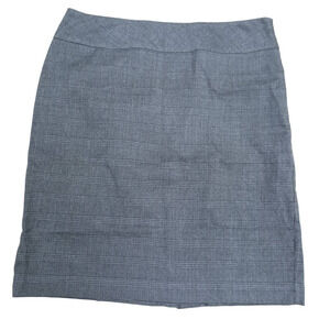 212 Women Size 12 Charcoal Gray Grey Black Plaid Work Suit Skirt